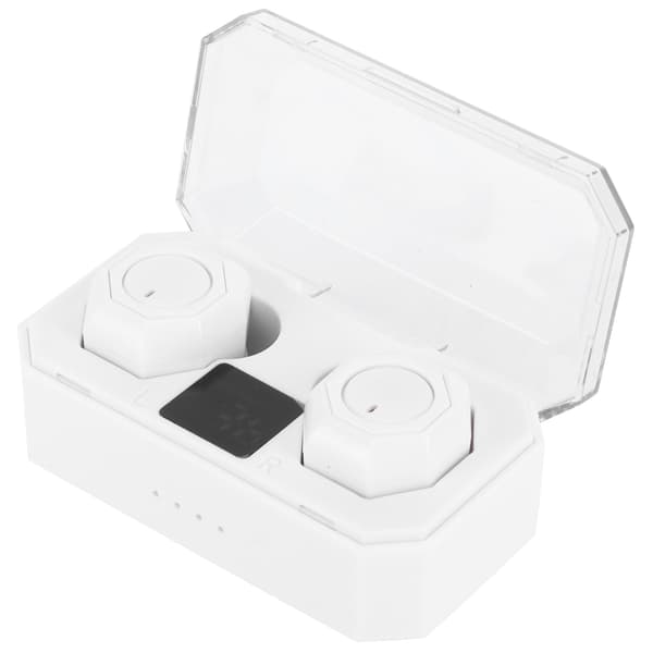 Binaurale Bluetooth-hovedtelefoner Bærbart Bluetooth-headset-øretelefoner til kørsel Hvid