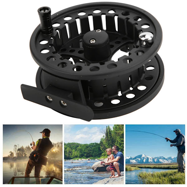 Perhokalastus Kaikki Metalli Painevalu Laakeri Aukoton Lanka Pyörä Linja Kela Tackle(7/8 )