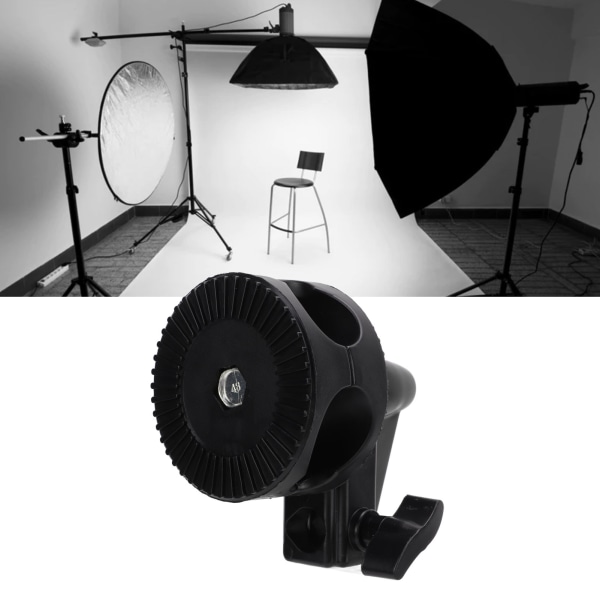 Universal fotografireflektorholder med enkelthjuls drejeskive