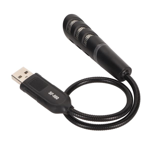 Mini USB-mikrofon Støjreduktion One Button Mute Design Drive Free USB Gooseneck-mikrofon til bærbar stationær computer