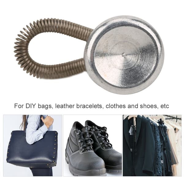 10 st justerbara förlängda knappar i silverlegering för gör-det-själv-väskor, kläder, fästen, dekoration