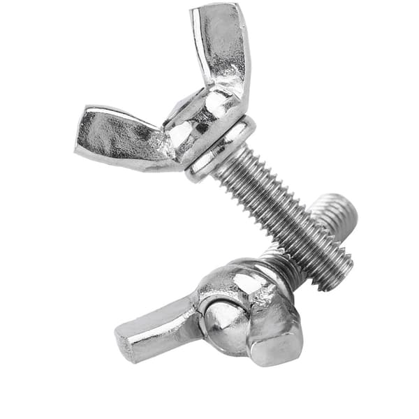 5 stk. pose 304 rustfrit stål vingemøtrikker bolte vingebolt maskintilbehør (M5 * 16mm)