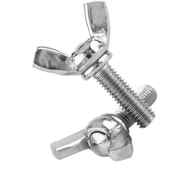 5 stk. pose 304 rustfritt stål vingemutterbolter vingebolt maskintilbehør (M5 * 16mm)