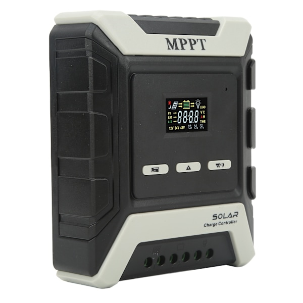 MPPT solcellsladdningsregulator solpanelregulator LCD-färgskärm 10A 12V‑80V