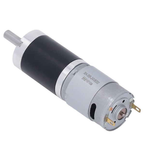 Borstad DC-motor Helt i Metall Ren Koppartråd Rotor Snabb Värmeavledning Liten DC-reduktionsmotor kompatibel med Maskineri 2386RPM