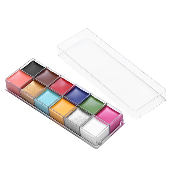 12 farver oliefarve ansigts- og kropsmaling dramatiske specialeffekter ansigtsmakeup fedtmaling