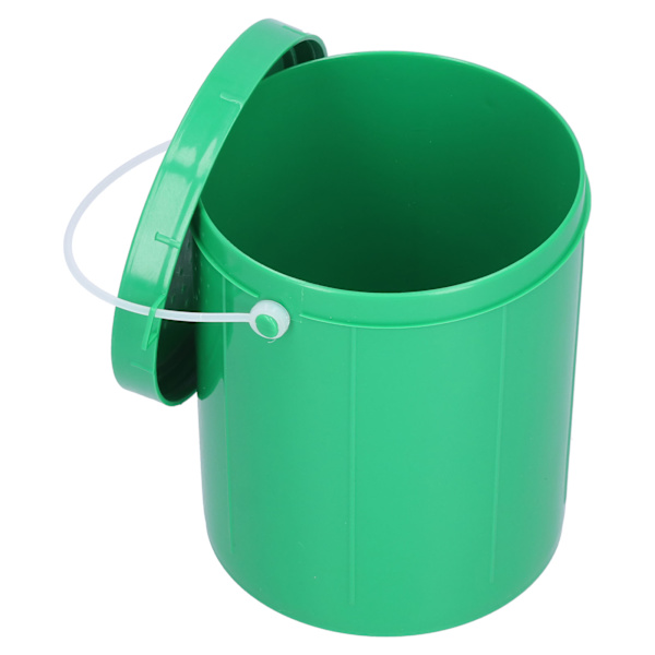 Plast Bärbar Lure Fiskebete Daggmaskar Hink Andningsbar Vent Tackle Box med handtag