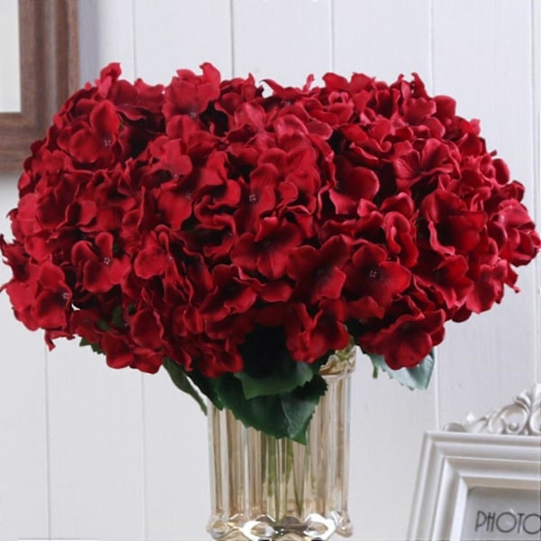 1 st Blekningsfri DIY Falsk Blomma Konstgjord Siden Bröllopsrekvisita Konstgjord Växt Heminredning BoSaiD Grön