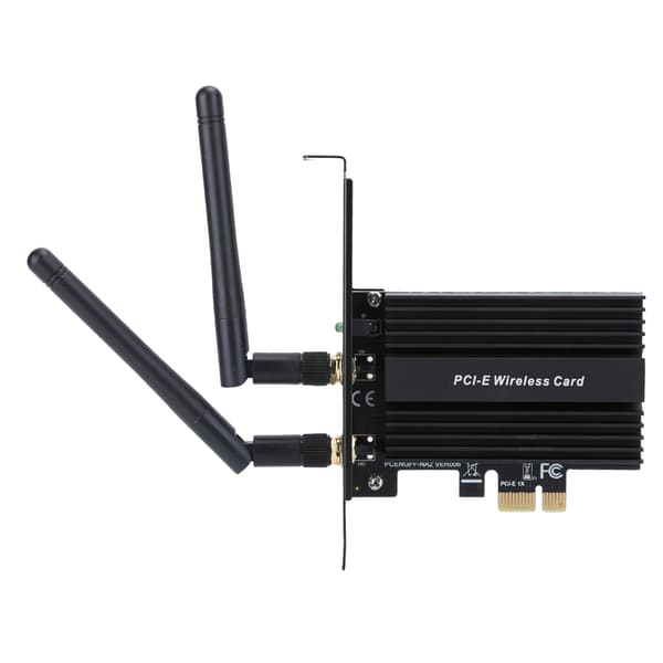 PCI Express WiFi 6-adapter 3000 Mbps til Intel AX200 Pro 802.11ax 2.4G/5Ghz til Bluetooth 5.0 Sort