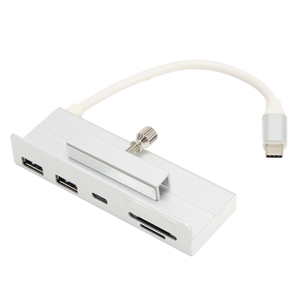 OS X AIO PC:lle tarkoitettu USB C -keskitin 6-in-1 USB3.1 Gen2 10 Gbps Plug and Play Type C -kiinnityskisko 24 tuuman tietokoneen siirtoon