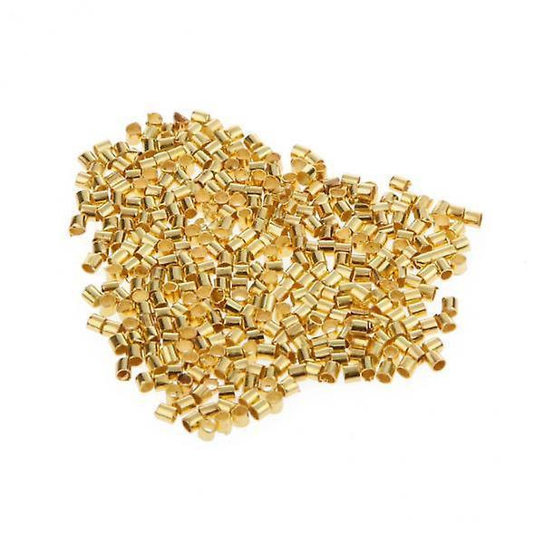 3 x 600 st Pläterade Krympslang Ändpärlor 1.5*1.5MM--