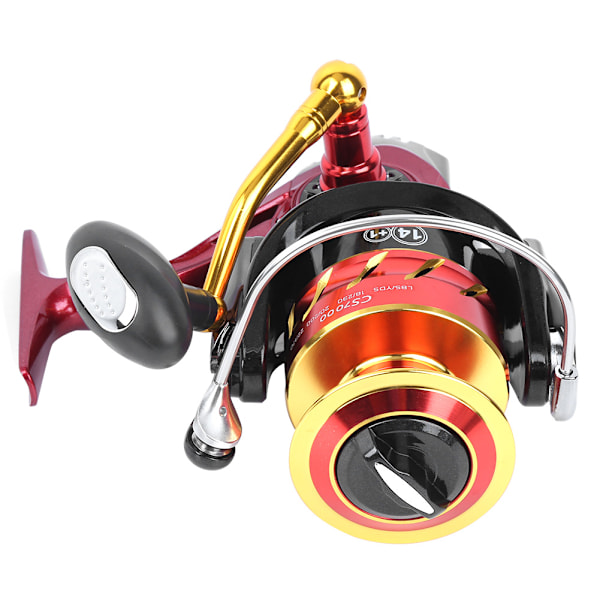 Skieted Spool Spinning Reel Metal Handle Long Shot Rock Fishing Wheel Fishing AccessoryCS7000