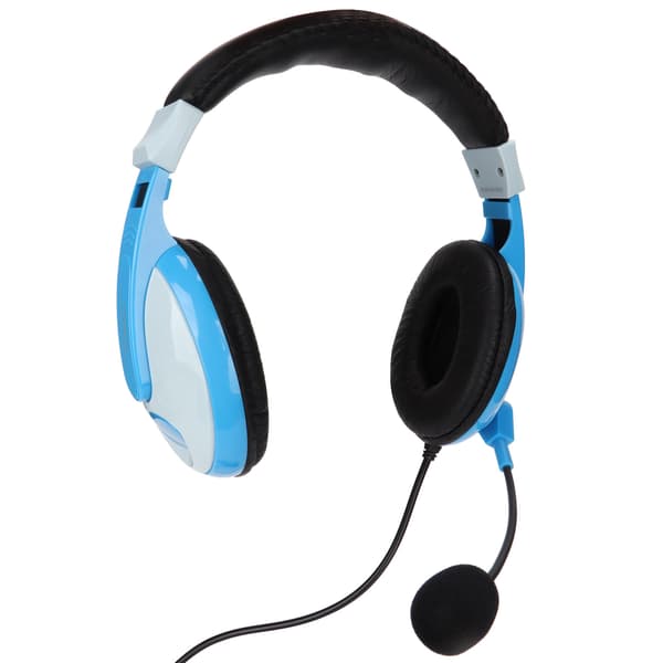 Somic Electronics Hovedtelefoner Multifunktionelle Stik Stemme Gaming Headsets med Mikrofon til Computere Mobiltelefon Grå Blå