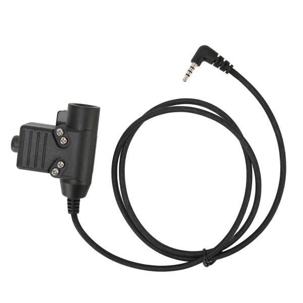 U94 PTT-hodesettadapter 90 cm bakklips Headsetkontaktkabel for Xiaomi Dual Channel Walkie Talkies