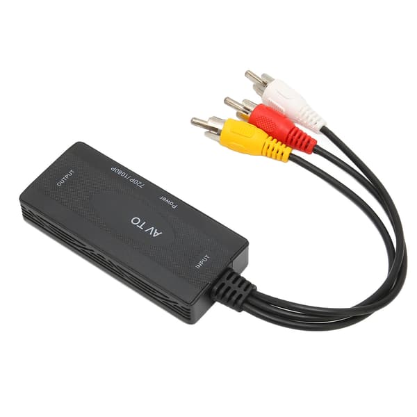 HD Video Converter Box RCA og AV og Composite til HD Multimedia Interface Video Lydkonverteringsadapter