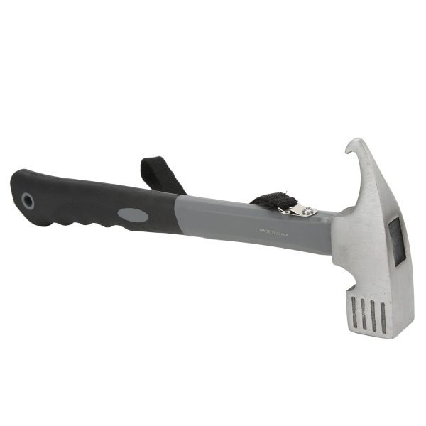 Camping Hammer Heavy Duty Bærbar Multifunktion Camping Telt Hammer med Trækker Forbindelsesledning til Udendørs Sort