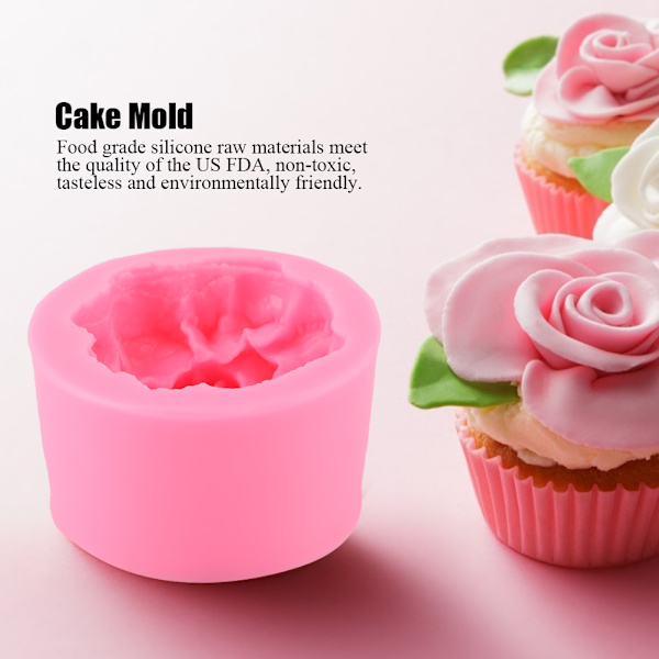 Äitienpäivän neilikka silikonimuotti Fondant-kakku Suklaa DIY-leivontamuotti