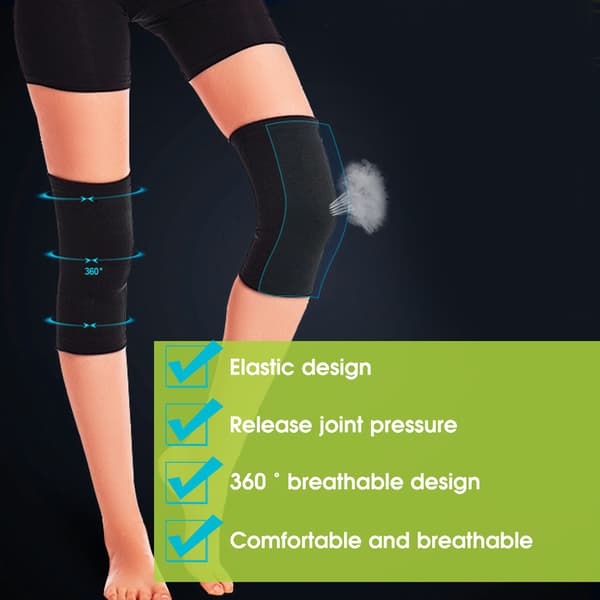 Utendørs treningsbeskyttelse Nylon Kneepad Knepute Erme for Trening Løping Sykling