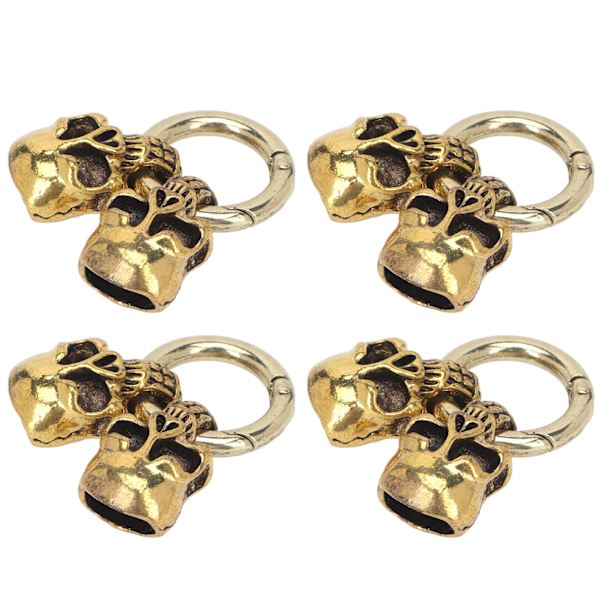 5 stk. kraniehoved snorelås DIY fremstilling retro stil lille kompakt legering materiale armbånd spænde til smykker