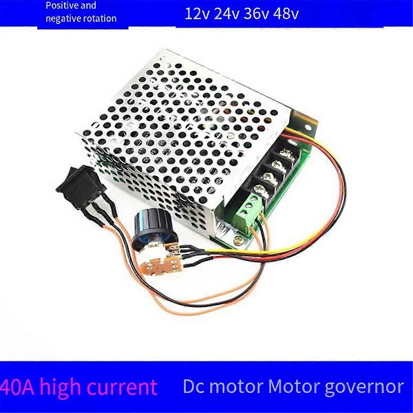 PWM DC Motor Hastighetsregulator Kontroller 12V/24V/36V/48V Motor 40A
