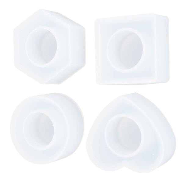 Krystal Epoxy Opbevaringsboks Form DIY Hexagonal Rund Firkantet Spisebord Håndklæde Spænde Silikoneform