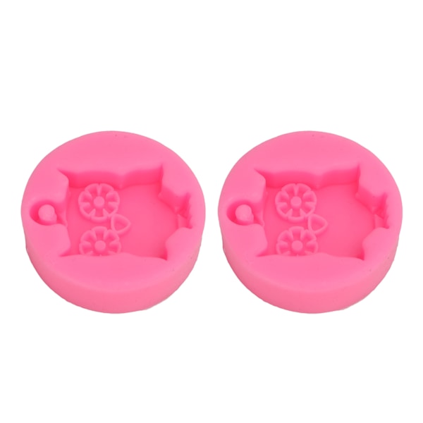 2 st Silikonform DIY Söt Uggla Silikonform Non-Stick Flexibel Bil Aromaterapi Gipsform