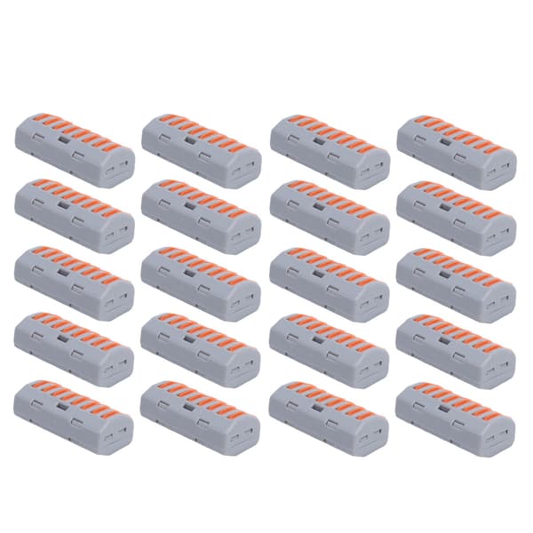 20 stk. Push Wire ledningsforbindelse Universal Quick Connect Terminal Blocks PCT-218