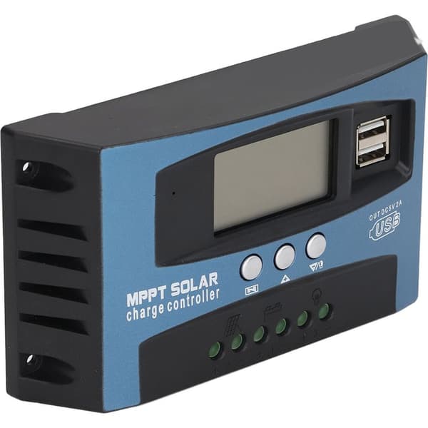 30A 12V/24V MPPT Solar Charge Controller med dobbelt spændingsregulator og LCD-skærm - Flere beskyttelser
