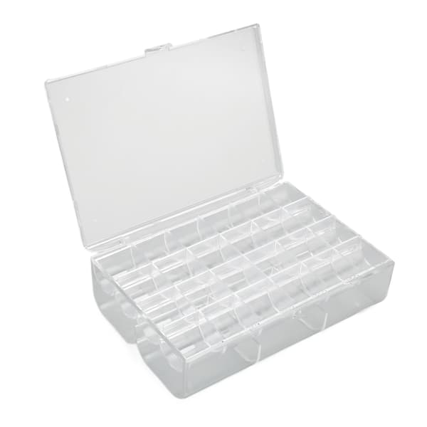 Øreringeholder Organizer Transparent Akryl 30 Rum Bærbar Stabelbar Øreringe Organizer Boks L