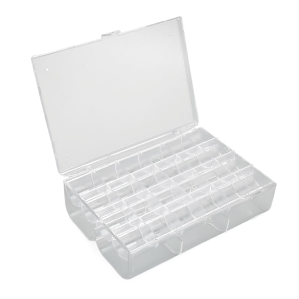 Örhängehållare Organizer Transparent Akryl 30 Grids Portabel Stapelbar Örhängen Organizer Box L