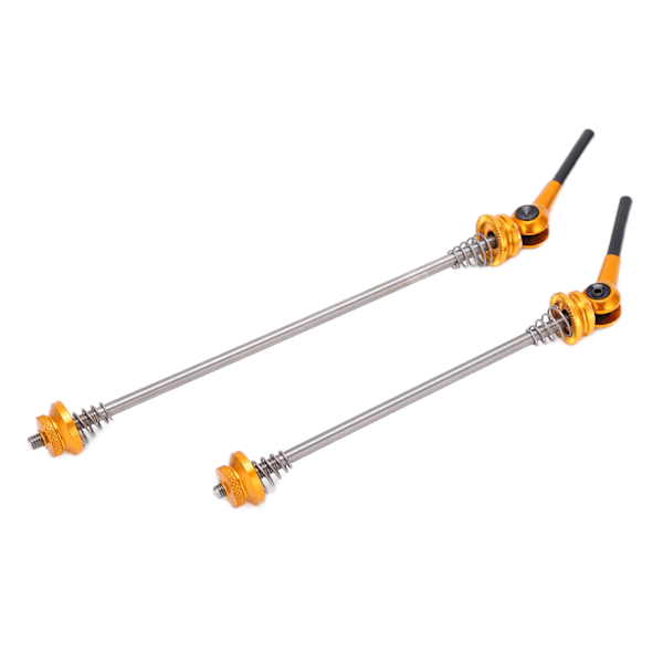 2 st Trainer Skewer Spara ansträngning Lättvikt Hög styrka Anti-skid Snabbkoppling Lås Skewers för Road Folding CarGold