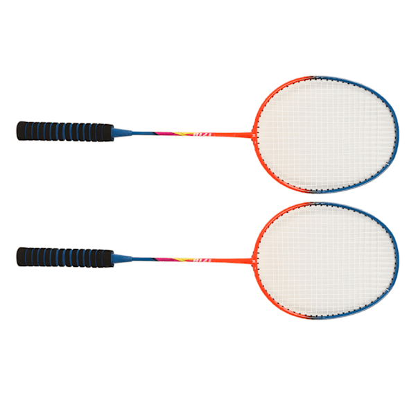 Badmintonracketset i lättviktsjärnlegering, enstaka racketar med förvaringsväska för nybörjare