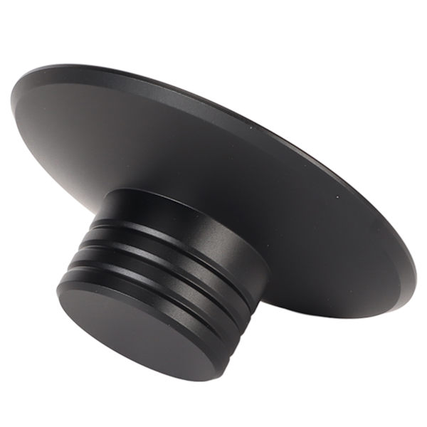 Rekordviktsstabilisator Aluminiumlegering Vinyl Skivspelare Vibrationsreducerare Vinyl Viktklämma LP Disc Stabilisator Svart