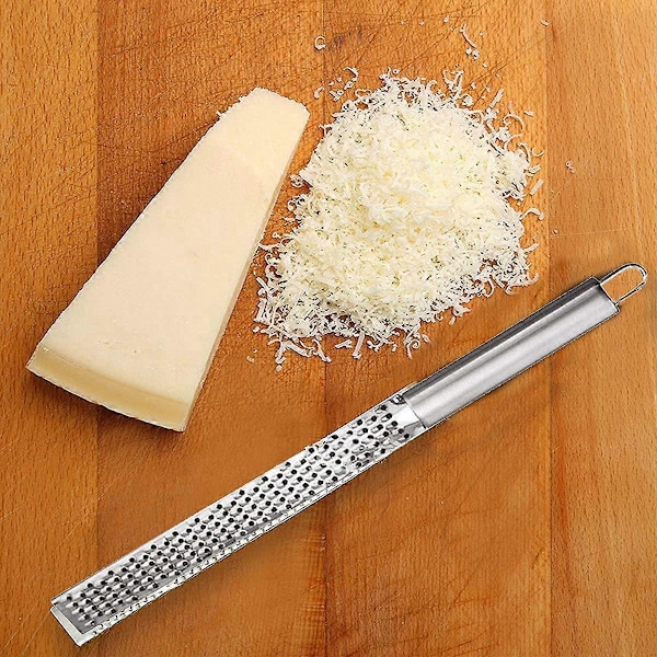 Langt Håndtag Rivejern, 3 STK Zester Manuel Rivejern Håndholdt Ostehøvl Rustfrit Stål Citron Zester Køkkenredskaber Ergonomisk Håndtag til Citron Muskatnød Cho