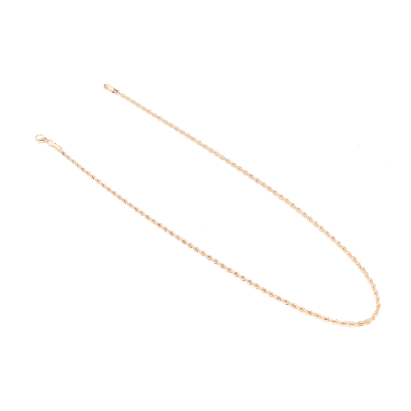 Halskjede kragekjede i rustfritt stål Gyldent fasjonabelt halskjede smykker (20 tommer)