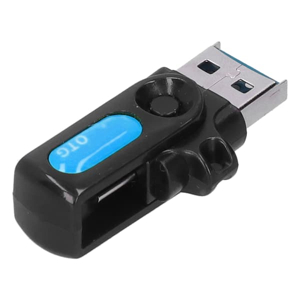 Til Android V8 Interface OTG Adapter Bærbar Datakonverter til USB2.0/3.0/USB PDBlue
