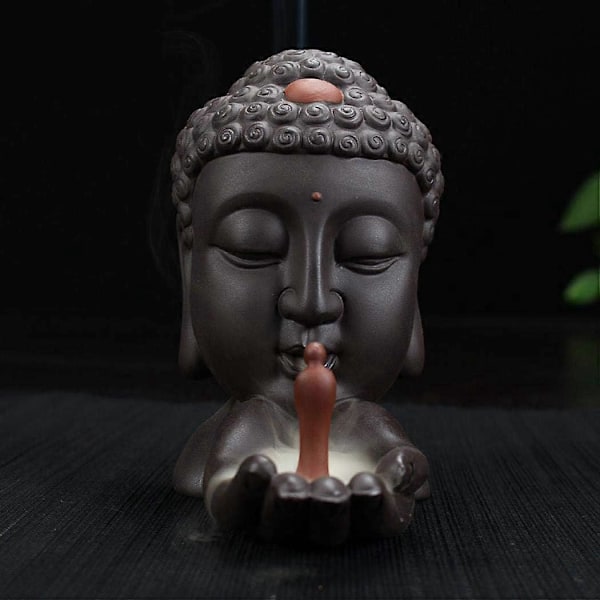 Røgelsesbrænder med Tilbageløb, Keramisk Røgelsesbrænder til Hjemmet (Buddha Røgelsesbrænder)