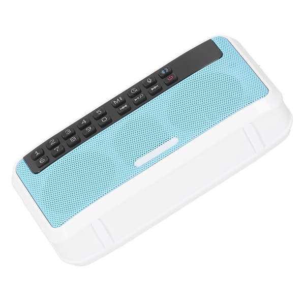 E500 Trådlösa bärbara Bluetooth-högtalare stöder AUX/minneskort med ficklampa blå