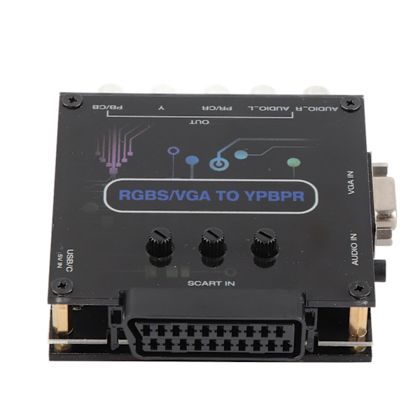 RGBS VGA SCART til YPBPR Komponent Konverter til SFC til Genesis til N64 til Dreamcast til Wii til MD til Saturn