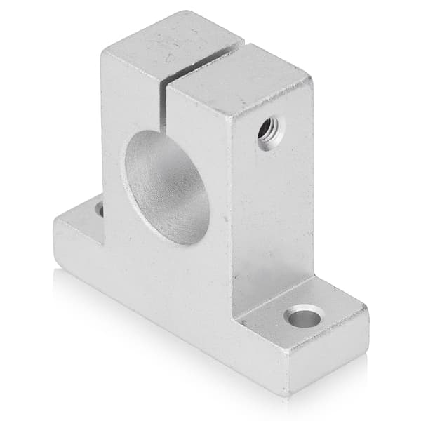 4 stk. Lineær skinnesupport, vertikalt aluminiumslegeringssæt til 25 mm stangaksel SK25