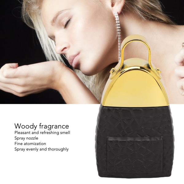 Naisten parfyymi Woody Fragrance Pitkäkestoinen, hieno pullohajuvesisuihke päivittäiseen käyttöön, musta