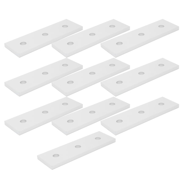 10 stk. aluminium flad forbindelsesplade flad lige reparationssamlingsplader 4040-3 hul