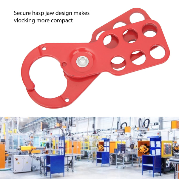 Industrielt lockout tagout-sæt med sikkerhedshasp og manipulationssikker hængelås - 1 tommer/25 mm bøjle