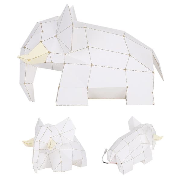 Boardattack Papercraft Kit USB-driven DIY Handgjorda Pedagogiska Leksaker för Barn