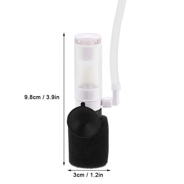 3-i-1 Praktisk Akvariefilter Mini Akvarium Biokjemisk Svampfilter