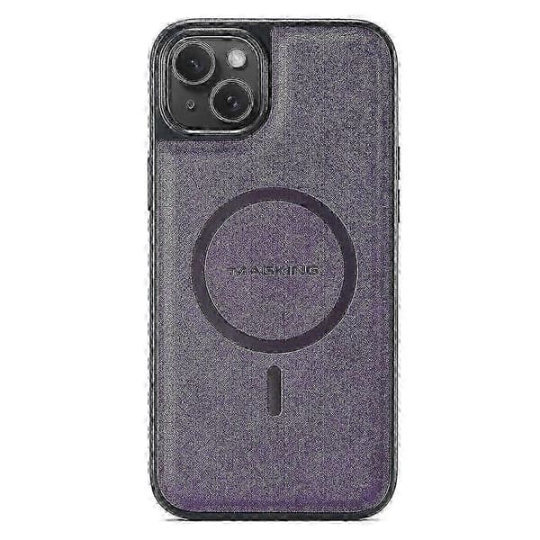 Magnetisk deksel til iPhone 13 med kortholder - Grønn Purple