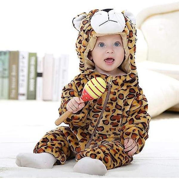 Hupulliset baby , joissa on sarjakuvaeläinkuviointi, baby ja tytöille (Leopard, koko 90)
