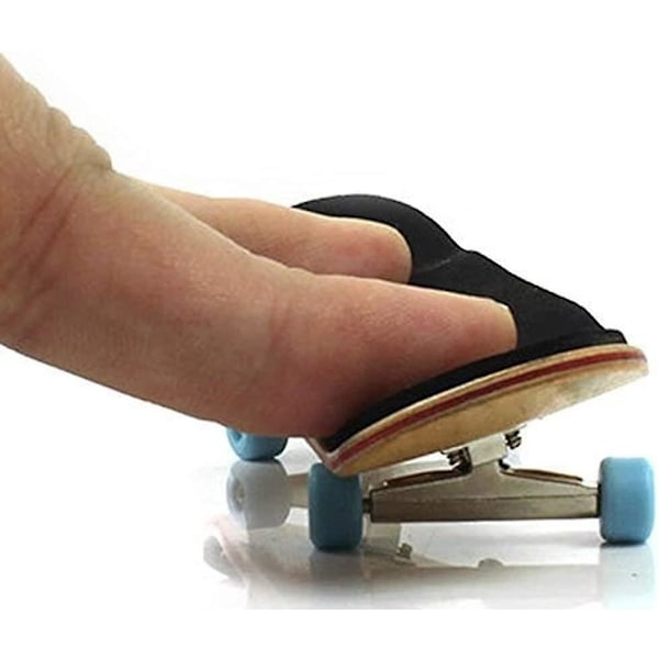 Blå Mini Træ Finger Skateboard Komplett med Blød Pad og Kuglelejer Hjul Maple Fingerboard Samling Kræves Sjov Legetøj til Børn