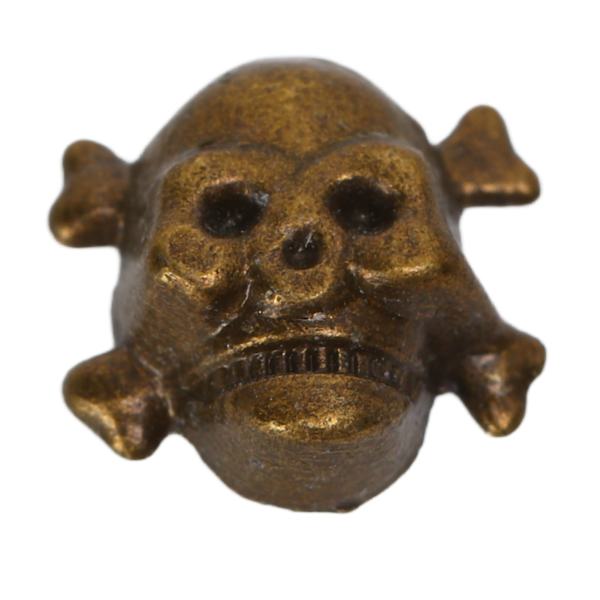 150 set Skull Rivets, enkel 13x12mm DIY Making Ghost Head Bronze Punk Galvanisering Utseende Skull Button