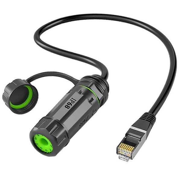 IP68 Vedenpitävä M20 RJ45 Suojattu CAT6A Naaras Paneeli kaapelilla